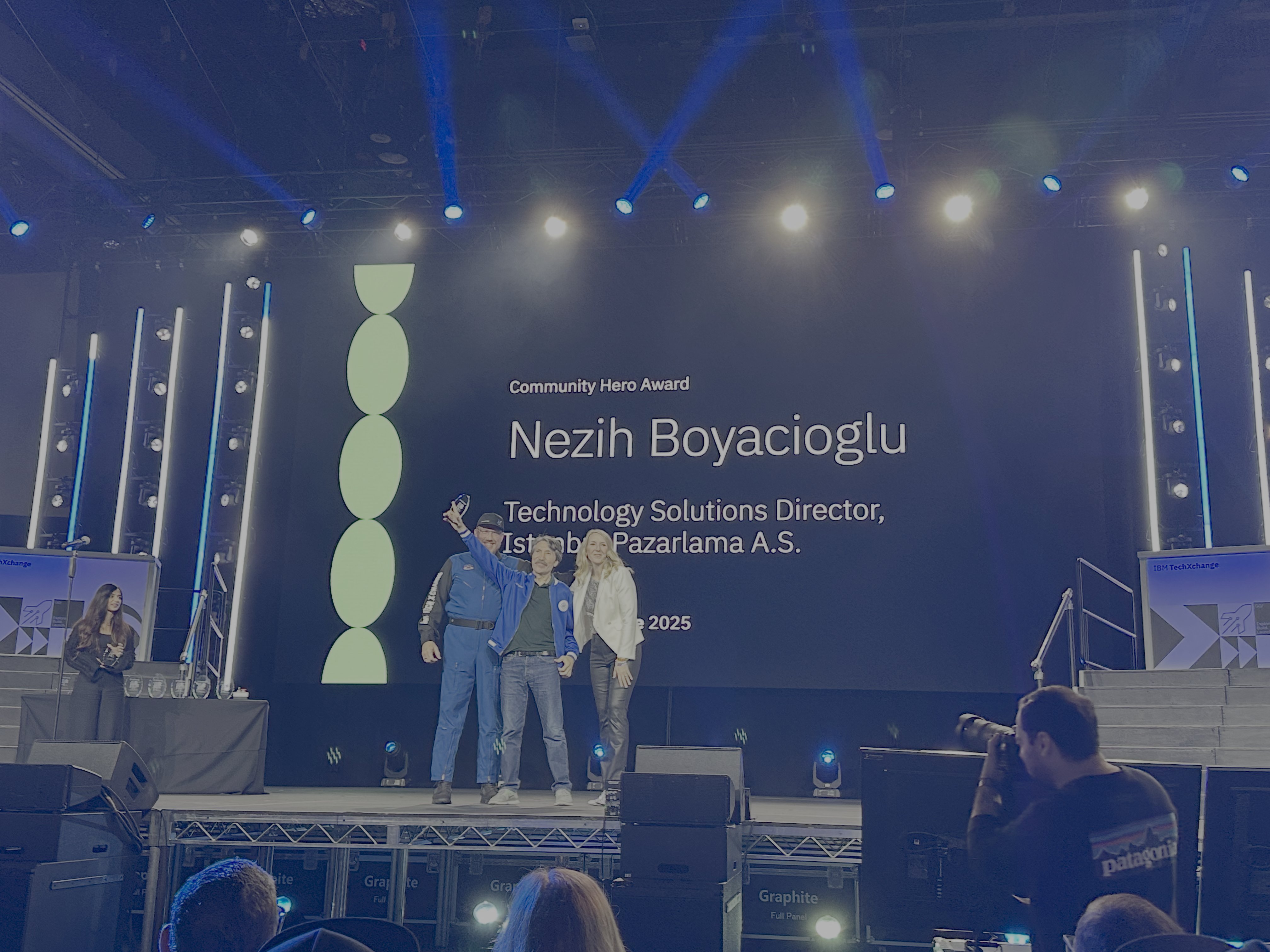 Receiving the IBM Community Hero Award at TechXchange Orlando 2025